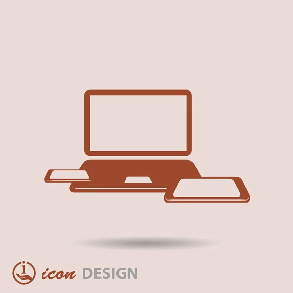 Computer icon — Stock Vector