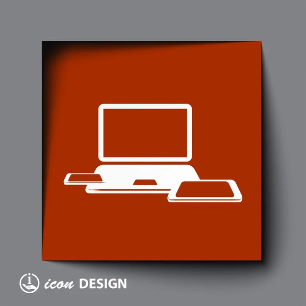 Computer icon — Stock Vector