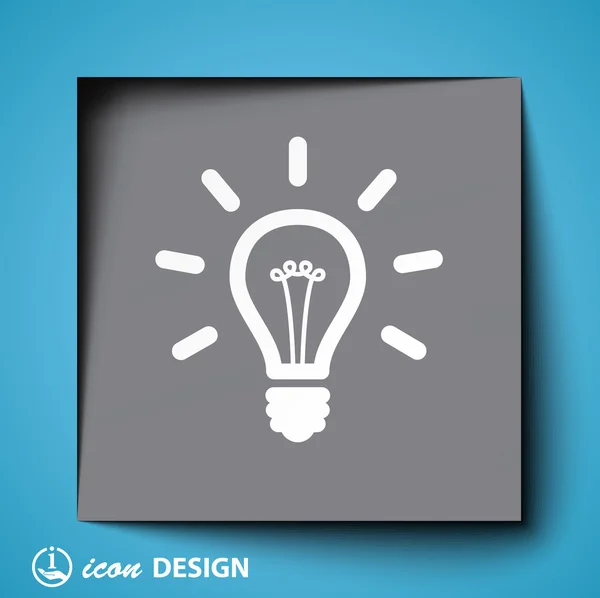 Light bulb icon — Stock Vector