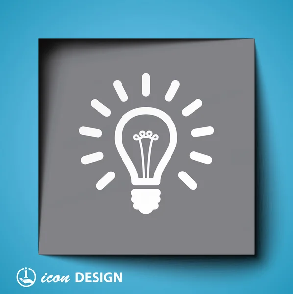 Light bulb icon — Stock Vector