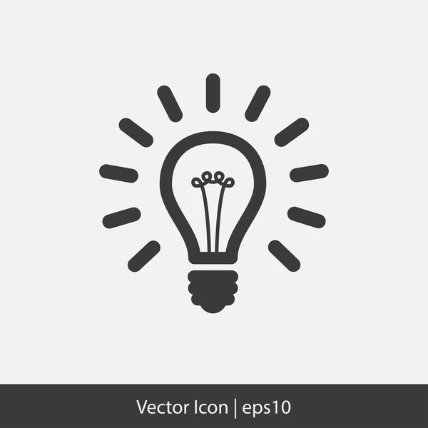 Light bulb icon — Stock Vector