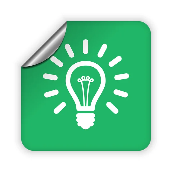 Light bulb icon — Stock Vector