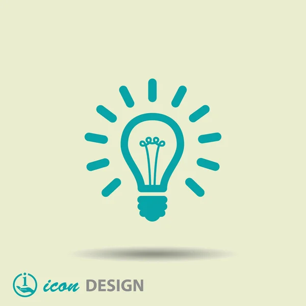 Light bulb icon — Stock Vector