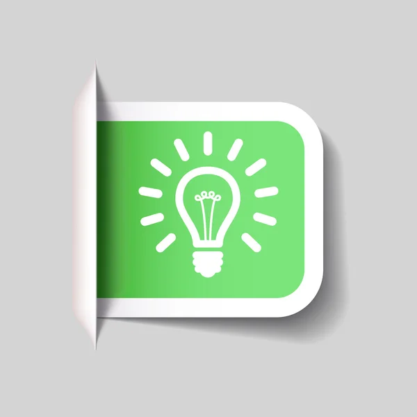 Light bulb icon — Stock Vector