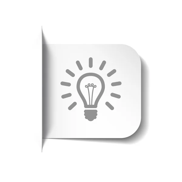 Light bulb icon — Stock Vector