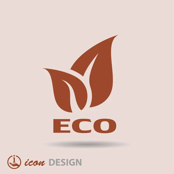 Ikona Eco — Wektor stockowy