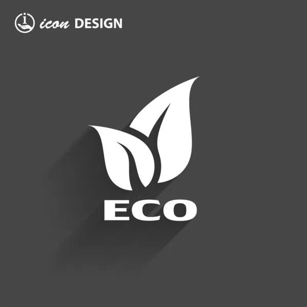 Ikona Eco — Wektor stockowy