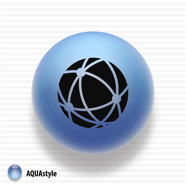 Globo icono — Vector de stock