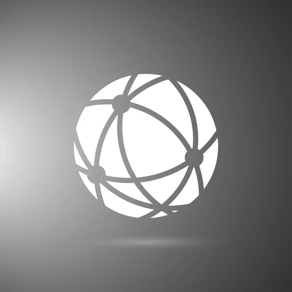 Globo icono — Vector de stock