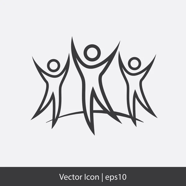 Success team icon — Stock Vector