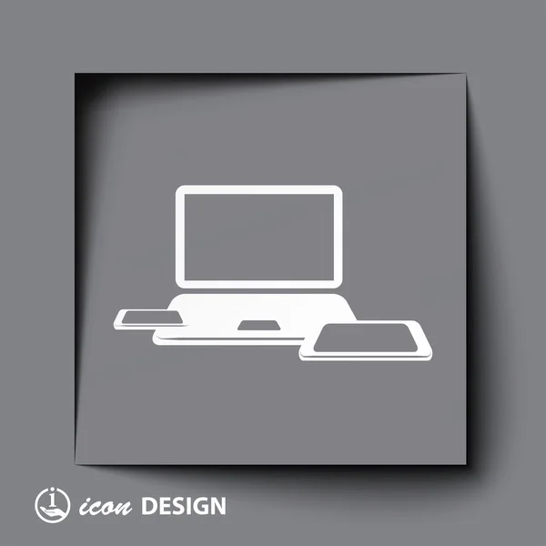 Laptop icon — Stock Vector