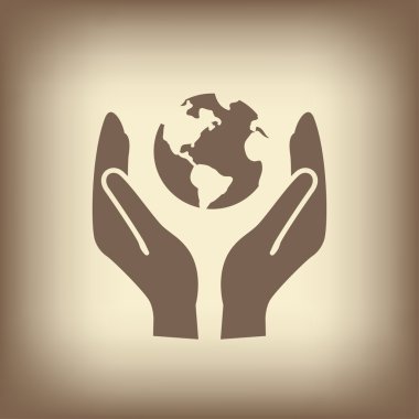 Ellerin simgesinde Küre