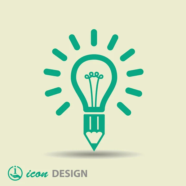 Light bulb icon — Stock Vector