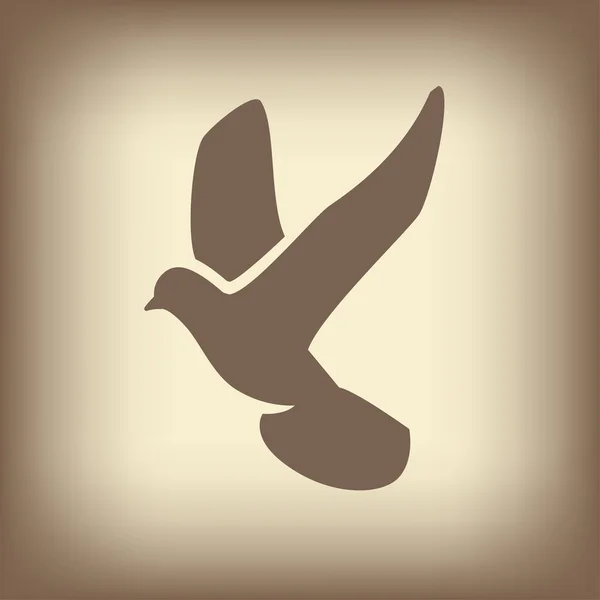 Fågel ikon — Stock vektor