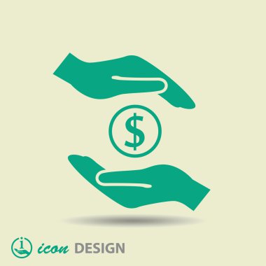 Ellerin simgesinde para