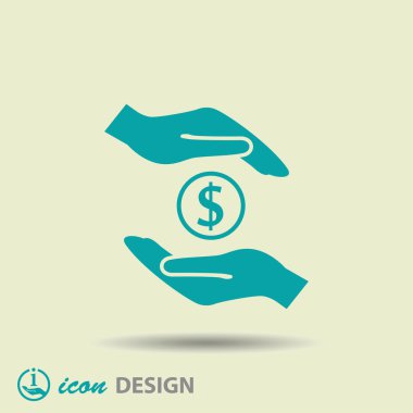 Ellerin simgesinde para