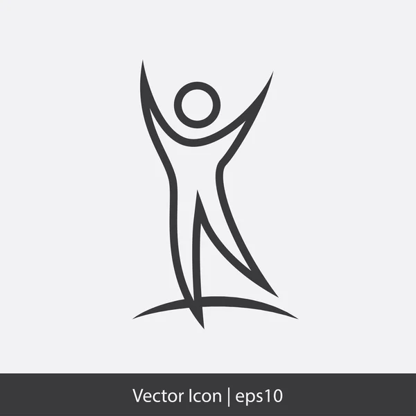 Success man icon — Stock Vector