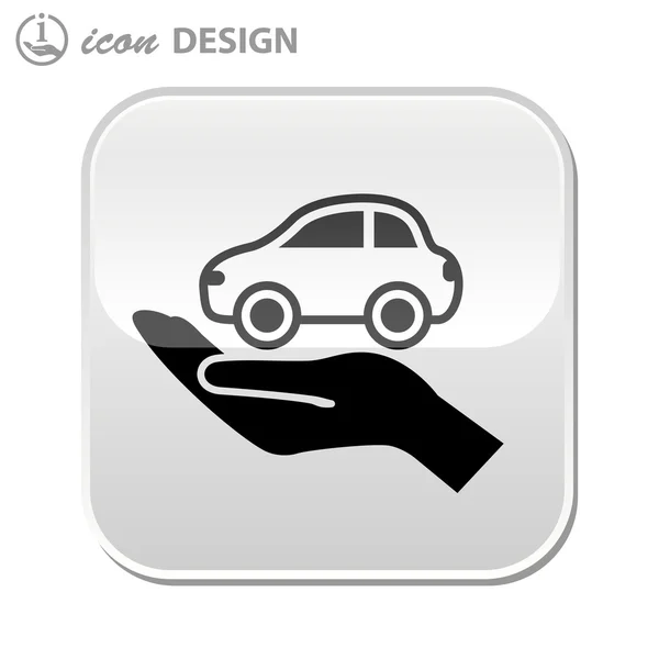 Samochód na ikonę strony — Wektor stockowy