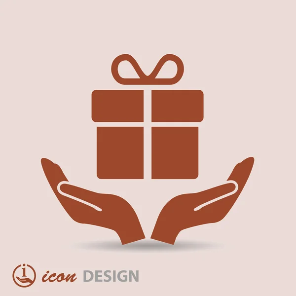 Gift icon — Stock Vector