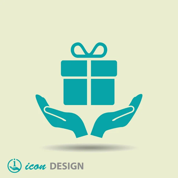 Gift icon — Stock Vector