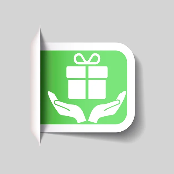Gift icon — Stock Vector