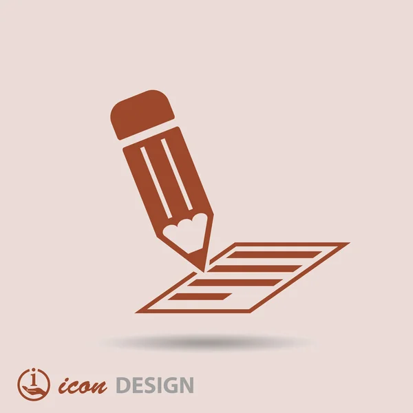 Icono de nota — Vector de stock