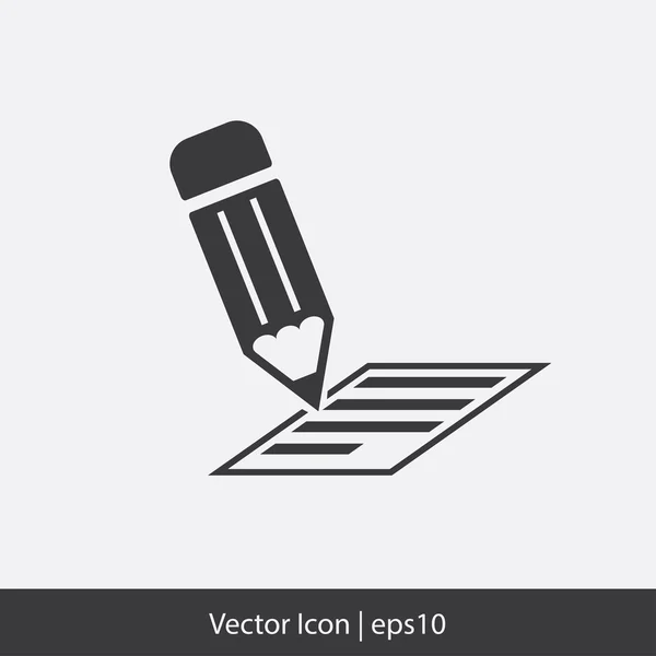 Icono de nota — Vector de stock