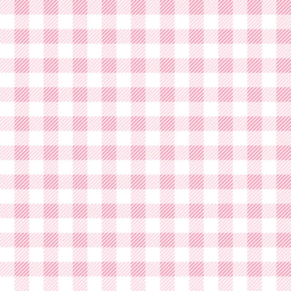 Plaid Tissu Texture Rose Couleur Sans Couture Motif Vectoriel Illustration — Image vectorielle