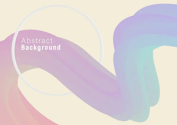 Abstract Fluid Shape Background Minimal Geometric Dynamic Pastel Gradient Liquid — ストックベクタ