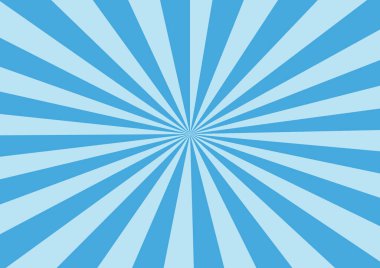 Güneş patlaması şablonu arka planı, mavi renk, ürün arkaplanı, afiş, poster için patlama illüstrasyon şablonu.