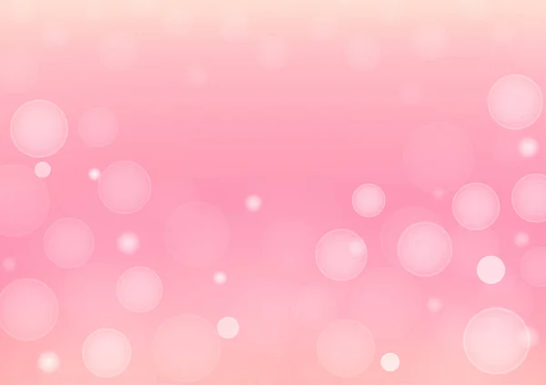 Fond Dégradé Abstrait Lumière Bokeh Sur Dégradé Pastel Rose Illustration — Image vectorielle