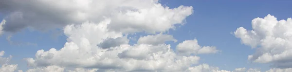 Summer View Blue Sky White Clouds — Stock Photo, Image