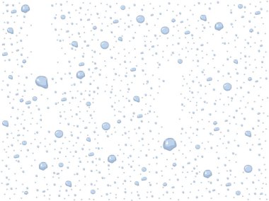 Şeffaf arkaplansız desensiz vektör illüstrasyonlu cam üzerine yağmur damlaları