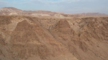 Cinematic aerial drone footage of Judean Desert, Israel.