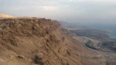 Cinematic aerial drone footage of Judean Desert, Israel.