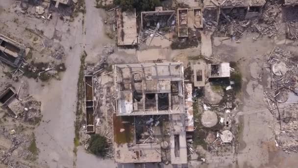 Old Industrial Building Demolition — Stok Video