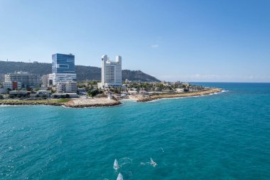 Rambam Health care campus Rambam Hospital. Haifa bay.