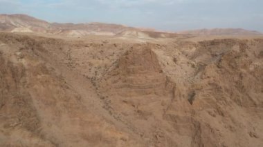 Cinematic aerial drone footage of Judean Desert, Israel.