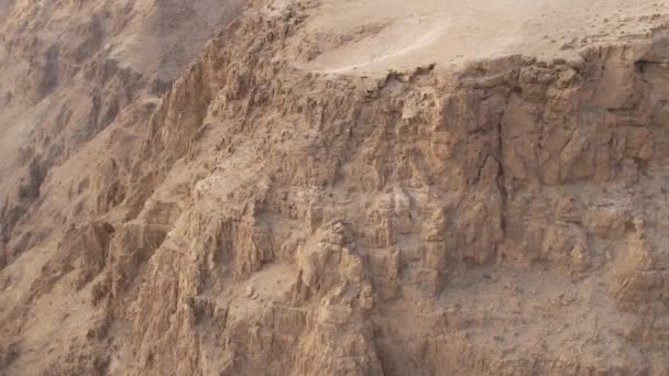 Cinematic Aerial Drone Footage Judean Desert Israel — Stockvideo