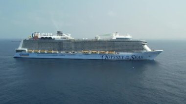 September 3, 2022: Royal Caribbean Odyssey of the Seas cruising at open sea.