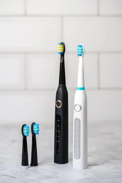 Modern Electric Toothbrush Bathroom Professional Dental Care — Stock Photo, Image