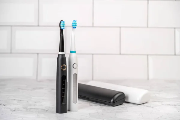 Modern Electric Toothbrush Bathroom Professional Dental Care — Stock Photo, Image
