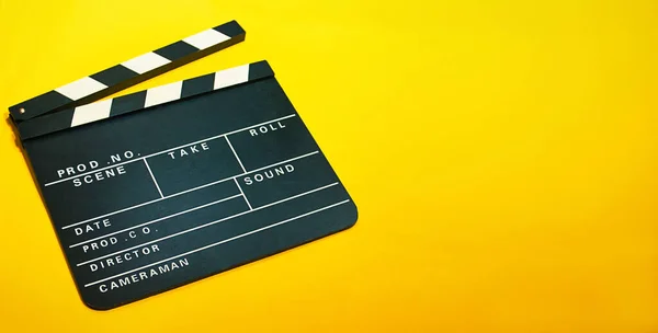 Clapperboard Symbol För Filmproduktion Och Videoproduktion Professionell Typ Utrustning Som — Stockfoto