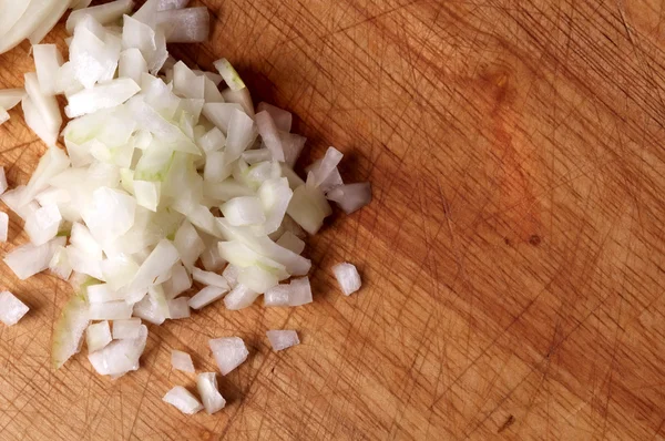 Cebolas picadas — Fotografia de Stock