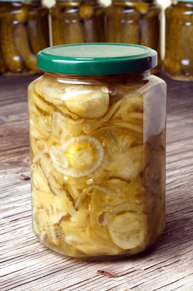 Pickled in a jar — Stock Photo, Image
