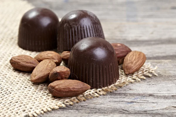 Chocolate pralines — Stock Photo, Image