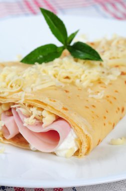 Doldurulmuş Krep ham silindir