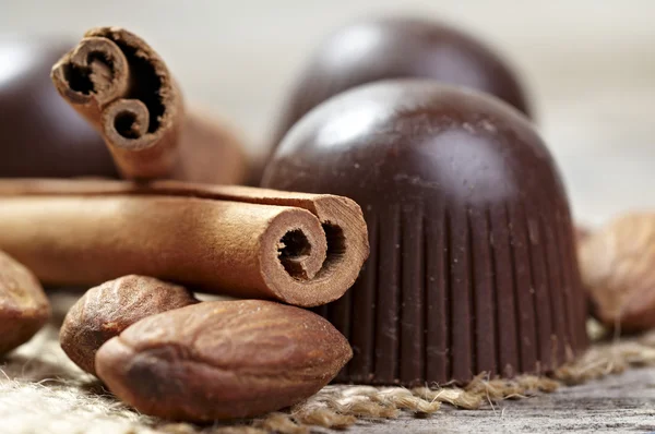 Chocolate pralines — Stock Photo, Image