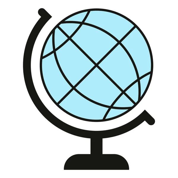 Globe Vector Illustration Isolated White Background — Stock Vector