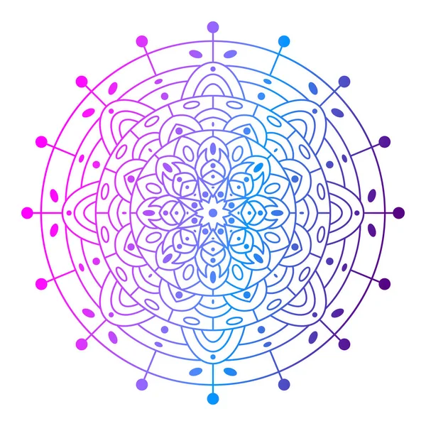 Mandala Kreisförmiges Muster Form Von Mandala Für Henna Mehndi Tätowierung — Stockvektor